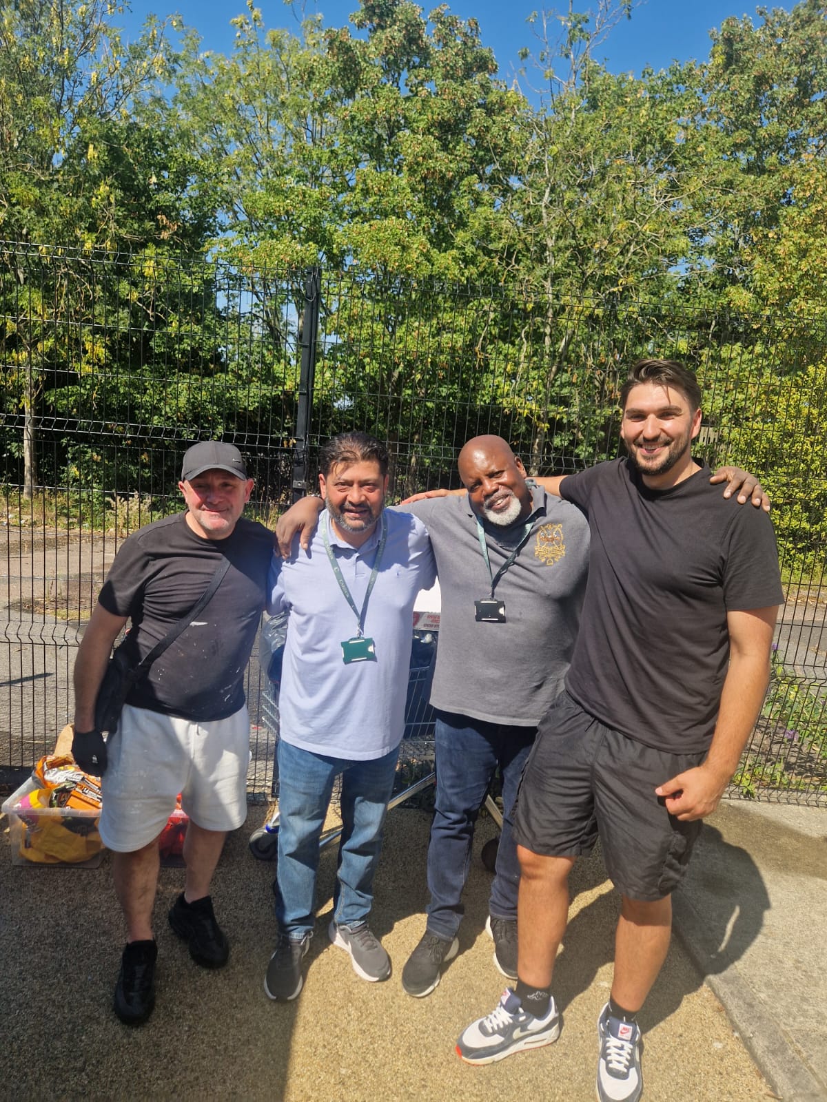 Summer barbecue for 30 families at Sutherland Quarters